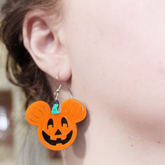Disney Jack-o-Lantern Halloween pumpkin earrings - Picture 12 of 12